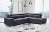 Photo Corner sofa with bed and storage ― DAVER, Dark gray, 285x220