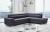 Corner sofa with bed and storage ― DAVER, Dark gray, 285x220