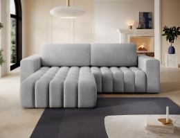 SOFÁ CAMA CON ARCÓN 250 CM X 175 CM BONETT GRIS CLARO