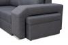 Photo Corner sofa with pouf, bed and 2 storage compartments – Alvares, Dark Gray, 305x205
