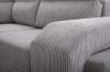 Photo Corner sofa with pouf, bed and 2 storage compartments – Alvares, Gray, 305x205