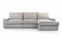 SOFÁ GRANDE 276 CM X 176 CM CLEO MINI GRIS CLARO