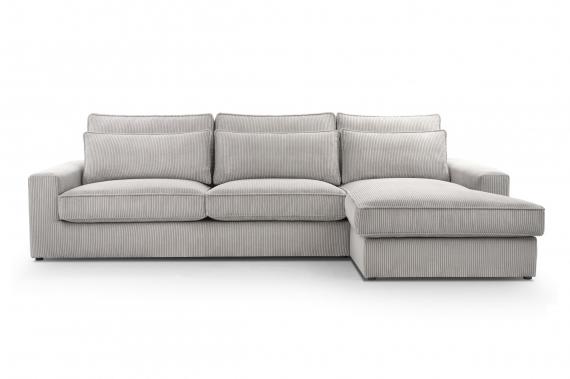 Foto SOFÁ GRANDE 276 CM X 176 CM CLEO MINI GRIS CLARO