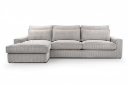 SOFÁ GRANDE 276 CM X 176 CM CLEO MINI GRIS CLARO