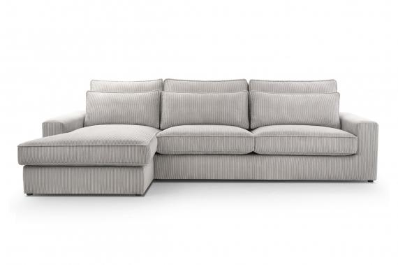 Foto SOFÁ GRANDE 276 CM X 176 CM CLEO MINI GRIS CLARO
