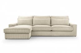 SOFÁ GRANDE 276 CM X 176 CM CLEO MINI BEIGE