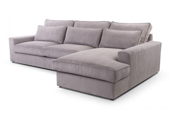 Foto SOFÁ GRANDE 276 CM X 176 CM CLEO MINI GRIS