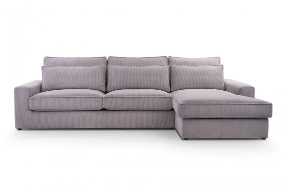 Foto SOFÁ GRANDE 276 CM X 176 CM CLEO MINI GRIS