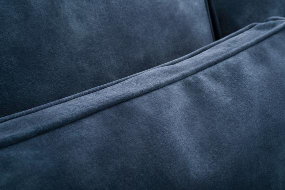 Photo Large corner sofa with decorative cushions - Cobra, Blue, 314x224