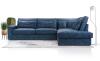 Photo Large corner sofa with decorative cushions - Cobra, Blue, 314x224