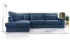Photo Large corner sofa with decorative cushions - Cobra, Blue, 314x224