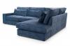 Photo Large corner sofa with decorative cushions - Cobra, Blue, 314x224