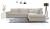 Large corner sofa with decorative cushions - Cobra, Light Gray, 314x224