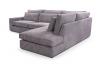 Photo Large corner sofa with decorative cushions - Cobra, Amber, 314x224