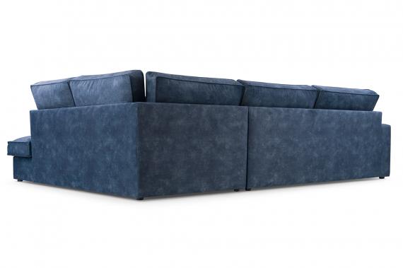 Photo Large corner sofa with decorative cushions - Cobra, Amber, 314x224