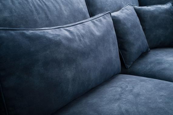 Photo Large corner sofa with decorative cushions - Cobra, Amber, 314x224