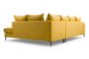Photo Large Scandinavian-style corner sofa - Lena, Yellow, 306x227
