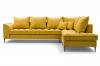 Photo Large Scandinavian-style corner sofa - Lena, Yellow, 306x227