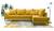 Large Scandinavian-style corner sofa - Lena, Yellow, 306x227