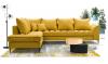 Photo Large Scandinavian-style corner sofa - Lena, Yellow, 306x227