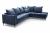 Large Scandinavian-style corner sofa - Lena, Blue, 306x227