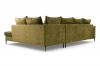 Photo Large Scandinavian-style corner sofa - Lena, Olive, 306x227