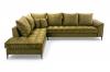 Photo Large Scandinavian-style corner sofa - Lena, Olive, 306x227