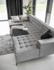 Foto SOFÁ CAMA GRANDE CON PATAS ALTAS 350 CM X 170 CM VERTIZO ROSA