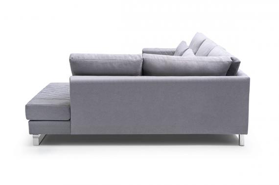 Foto Sofá rinconera grande para salón - Cornet, Gris, 314x224