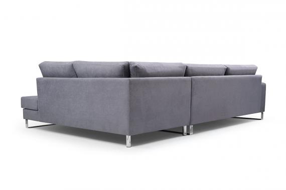 Foto Sofá rinconera grande para salón - Cornet, Gris, 314x224
