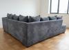 Photo Lary Max Corner Sofa | Corduroy Chaise Longue with Viscoelastic Mattress