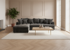 Photo Lary Max Corner Sofa | Corduroy Chaise Longue with Viscoelastic Mattress