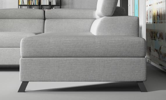 Photo Corner sofa - Kairos, Dark grey, 265x200