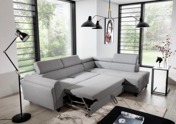 Photo Corner sofa - Kairos, Dark grey, 265x200