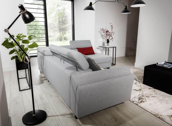 Photo Corner sofa - Kairos, Dark grey, 265x200