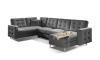 Foto SOFÁ CAMA CON ARCÓN REVERSIBLE FORMA DE U 320 CM X 202 CM ASGARD U GRIS