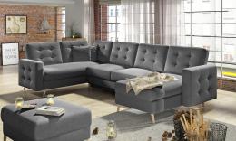SOFÁ CAMA CON ARCÓN REVERSIBLE FORMA DE U 320 CM X 202 CM ASGARD U GRIS