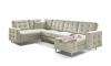 Foto SOFÁ CAMA CON ARCÓN REVERSIBLE FORMA DE U 320 CM X 202 CM ASGARD U CREMA POLIPIEL