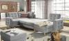Foto SOFÁ CAMA CON ARCÓN REVERSIBLE FORMA DE U 320 CM X 202 CM ASGARD U GRIS OSCURO