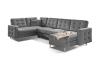 Foto SOFÁ CAMA CON ARCÓN REVERSIBLE FORMA DE U 320 CM X 202 CM ASGARD U GRIS POLIPIEL