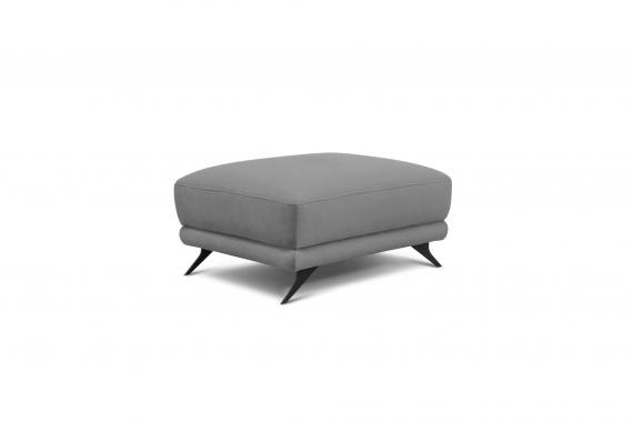 Photo 3-seater extendable sofa with armchair and pouf - Megis, Light Gray, 242cm