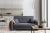 SOFÁ CAMA PEQUEÑO 2 PLAZAS 155 CM LAINE GRIS OSCURO