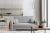 SOFÁ CAMA PEQUEÑO 2 PLAZAS 155 CM LAINE GRIS CLARO