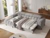 Foto SOFÁ CAMA CON ARCÓN I PATAS ALTAS 285 CM X 181 CM FELRO GRIS