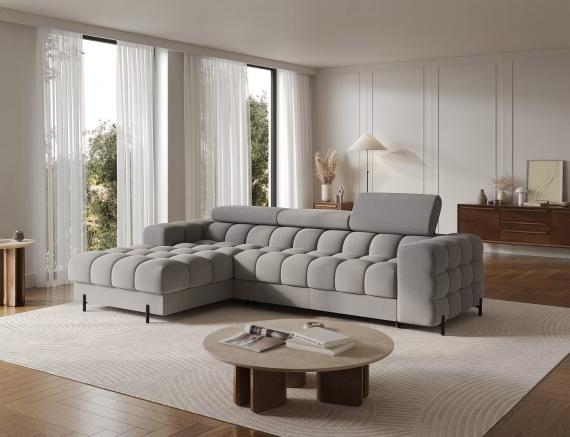Foto SOFÁ CAMA CON ARCÓN I PATAS ALTAS 285 CM X 181 CM FELRO GRIS