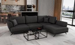 Sofa cama+arcon Larde, Marrón oscuro , 280x178