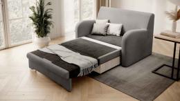 SOFÁ CAMA PEQUEÑO 2 PLAZAS 130 CM ARIO GRIS