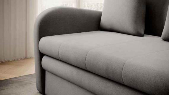 Foto SOFÁ CAMA PEQUEÑO 2 PLAZAS 130 CM ARIO GRIS