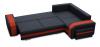 Photo Sofa bed ASSAN, Blue/Red, 305x205