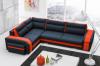 Photo Sofa bed ASSAN, Blue/Red, 305x205